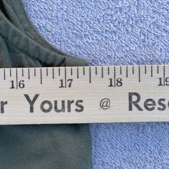 NANETTE LEPORE Blouse Women's Medium Green Sleeveless Short Tunic Top V-Neck - Picture 10 of 12